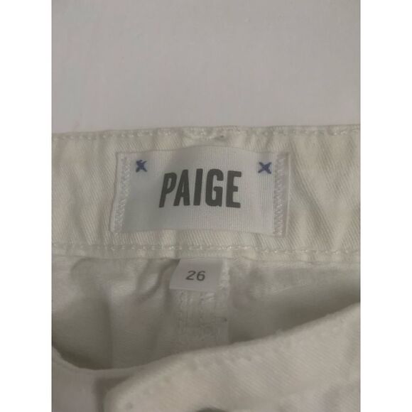 White Paige Denim Distressed Skinny Jeans - Picture 4 of 7